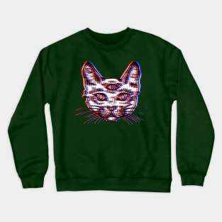 Funny Cat skeleton Dimension Crewneck Sweatshirt